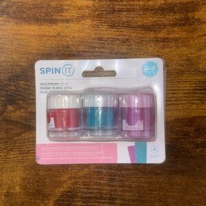 Spin It Mica Powder Set - Red, Blue, Purple